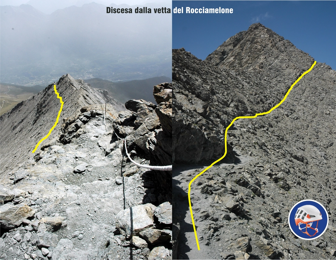 24 discesa dalla vetta del Rocciamelone