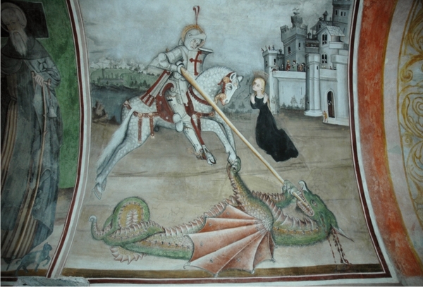 Lemie affresco cappella di San Giulio